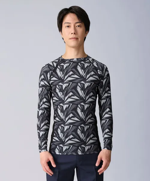 空調服(R)半袖ブルゾン＋14.4V瞬間冷却超大容量ターボハイパワーファン対応スターターキット（ファンブラック）＋インナー（ブラックカモフラ）付フルセット 画像8