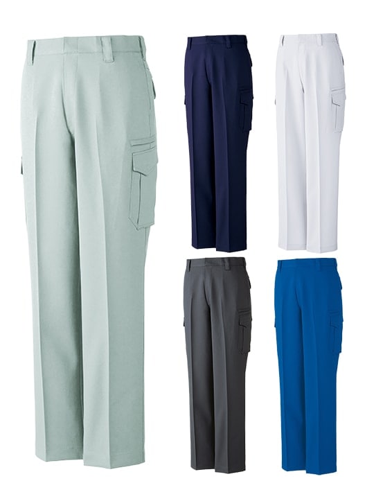 エコ製品制電ストレッチノータックカーゴパンツ(股下フリー)※SLIM FIT※
