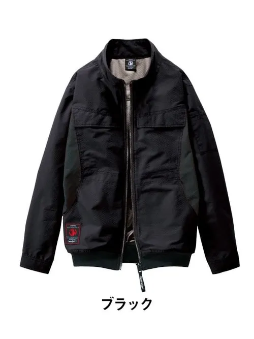 空調服(R)長袖ブルゾン＋14.4V瞬間冷却超大容量ターボハイパワーファン対応スターターキット（ファンブラック）※ケーブル差込口は円形 画像5
