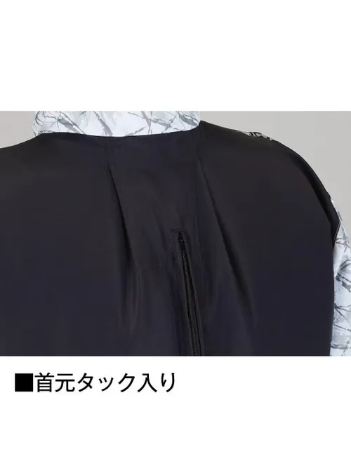 空調服(R) 半袖ブルゾン＋14.4V瞬間冷却超大容量ターボハイパワーファン対応スターターキット（ファンチャコールグレー）※ケーブル差込口は円形 画像17