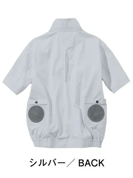 空調服(R)半袖ブルゾン＋25V超大風量連続モード搭載 スターターキット（ファンブルー） 画像3