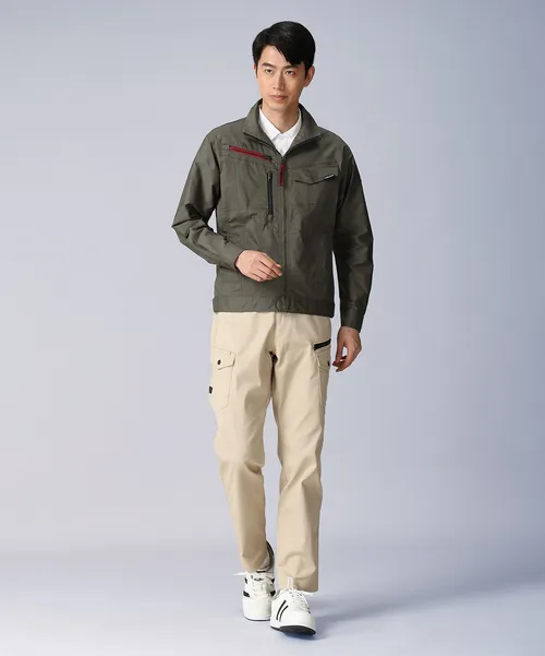 エコ製品制電ストレッチ長袖ジャンパー※SLIM FIT※ 画像2