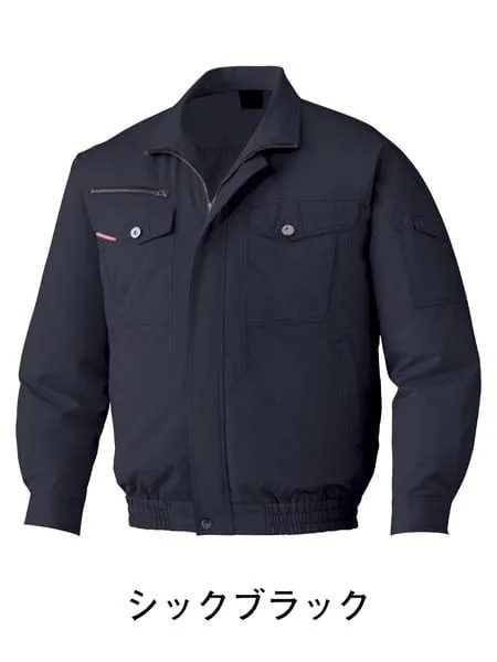 空調服(R)長袖ブルゾン＋14.4V瞬間冷却超大容量ターボハイパワーファン対応スターターキット（ファングレー）※ケーブル差込口は円形 画像7