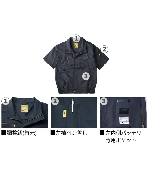空調服(R)半袖ブルゾン 画像7