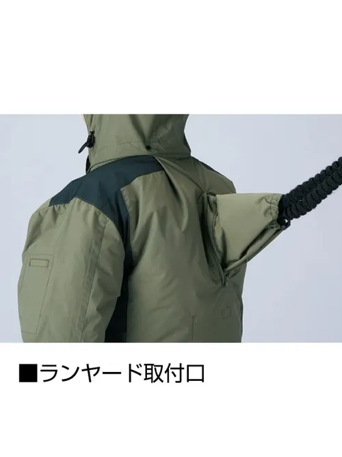 空調服(R)長袖ブルゾン＋18.0V超大風量瞬間冷却ターボハイパワーファン対応スターターキット（ロングケーブル）（ファンブラック） 画像15