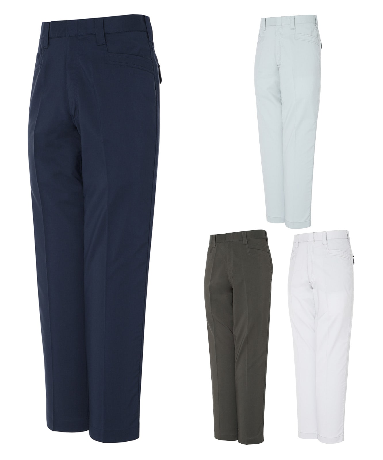 エコ製品制電ストレッチノータックパンツ※SLIM FIT※