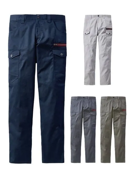 エコストレッチノータックカーゴパンツ(股下フリー)※SLIM FIT※