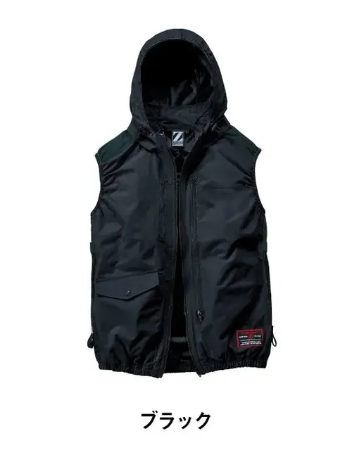 空調服(R)ベスト＋14.4V瞬間冷却超大容量ターボハイパワーファン対応スターターキット（ロングケーブル）（ファングレー）※ケーブル差込口は円形 画像5