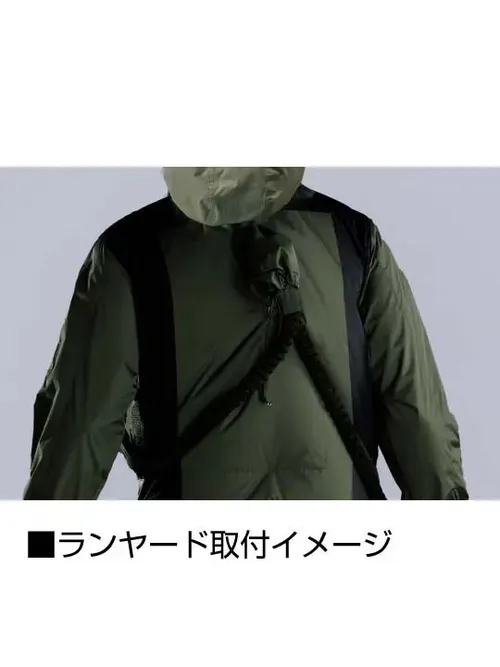 空調服(R)半袖ブルゾン＋18.0V超大風量瞬間冷却ターボハイパワーファン対応スターターキット（ファンブラック） 画像9