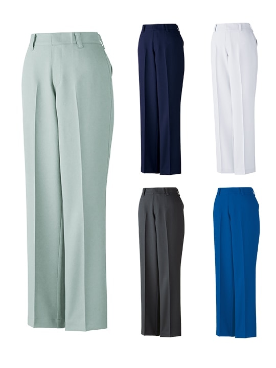 エコ製品制電ストレッチレディースパンツ（裏付）※SLIM FIT※