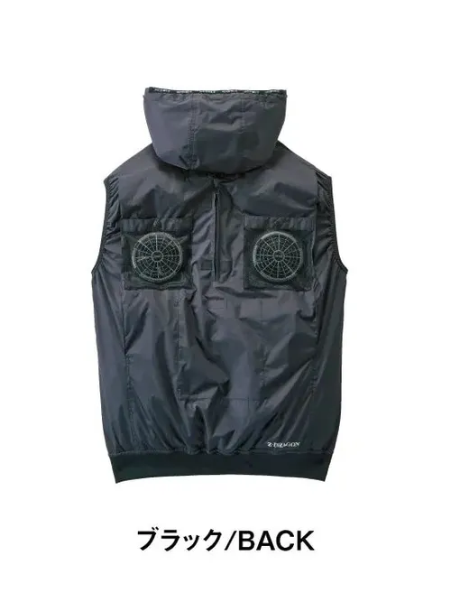 空調服(R)ベスト＋18.0V超大風量瞬間冷却ターボハイパワーファン対応スターターキット（ロングケーブル）（ファングレー） 画像4