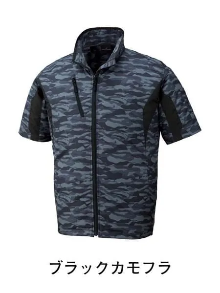 空調服(R)半袖ジャケット＋18.0V超大風量瞬間冷却ターボハイパワーファン対応スターターキット（ファンブラック） 画像5