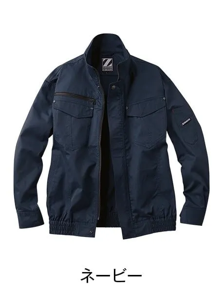 空調服(R)長袖ブルゾン＋14.4V瞬間冷却超大容量ターボハイパワーファン対応スターターキット（ファンチャコールグレー）※ケーブル差込口は円形 画像5