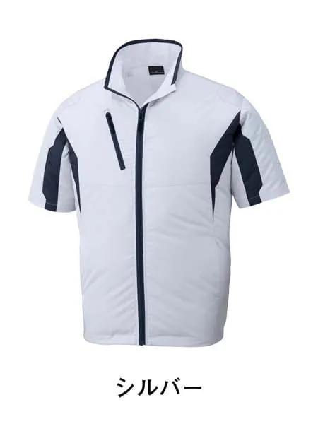 空調服(R)半袖ジャケット＋14.4V瞬間冷却超大容量ターボハイパワーファン対応スターターキット（ファンレッド）※ケーブル差込口は円形 画像7