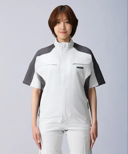 エコ製品制電ストレッチ半袖ジャンパー ※SLIM FIT※ 画像8
