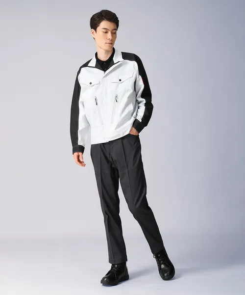 製品制電ストレッチ長袖ジャンパー ※SLIM FIT※ 画像2