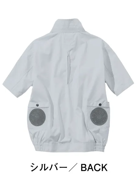 空調服(R)半袖ブルゾン＋25V超大風量連続モード搭載 スターターキット（ファンブラック） 画像3