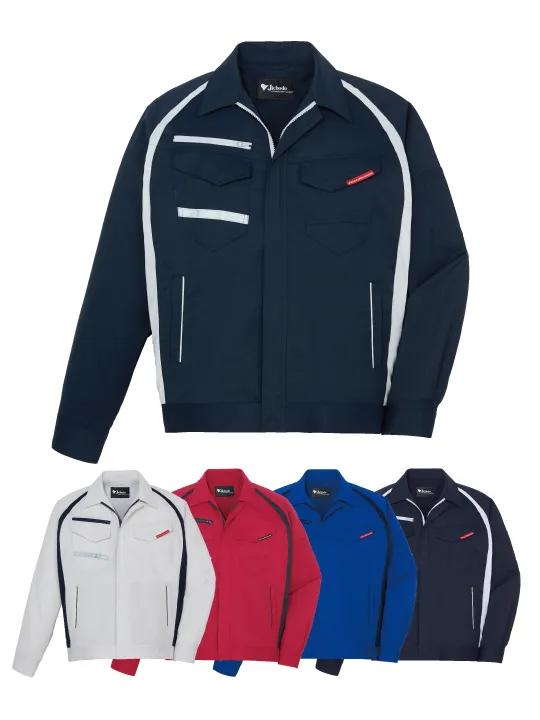 エコ製品制電ストレッチ長袖ジャンパー※SLIM FIT※