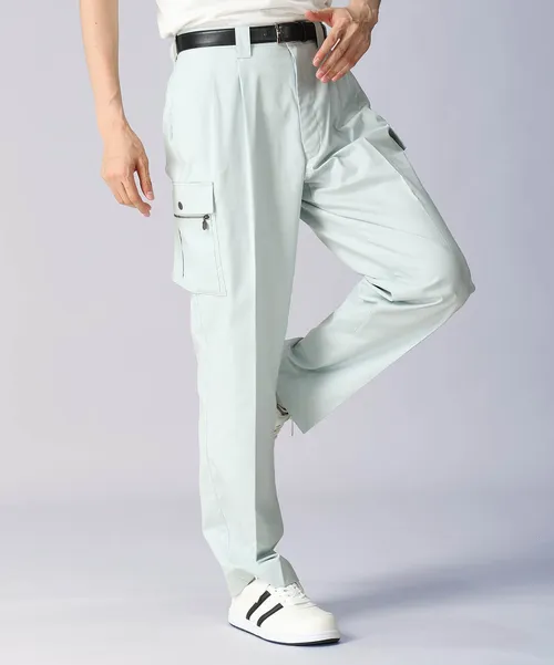 形態安定ツータックカーゴパンツ 画像3