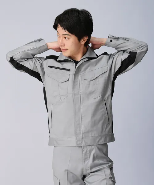 製品制電ストレッチジャンパー※SLIM FIT※ 画像2