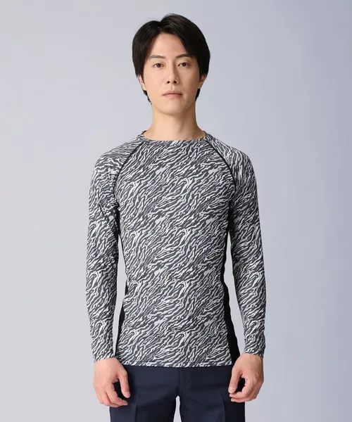 空調服(R)長袖ブルゾン＋14.4V瞬間冷却超大容量ターボハイパワーファン対応スターターキット（ファンブラック）＋インナー（シルバーカモフラ）付フルセット 画像9
