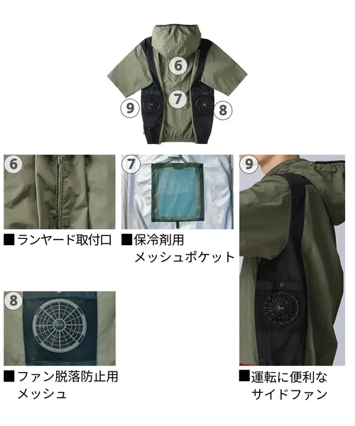 空調服(R)半袖ブルゾン 画像9