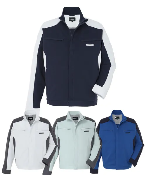 エコ製品制電ストレッチ長袖ジャンパー ※SLIM FIT※ 画像1