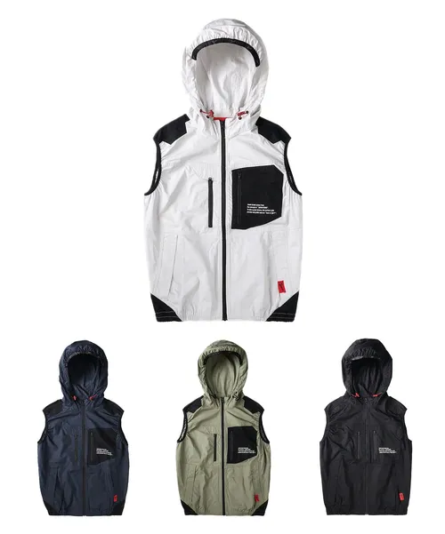 空調服(R)ベスト（フード付）＋7.2V大風量防水 パワーファン対応スターターキット 画像2