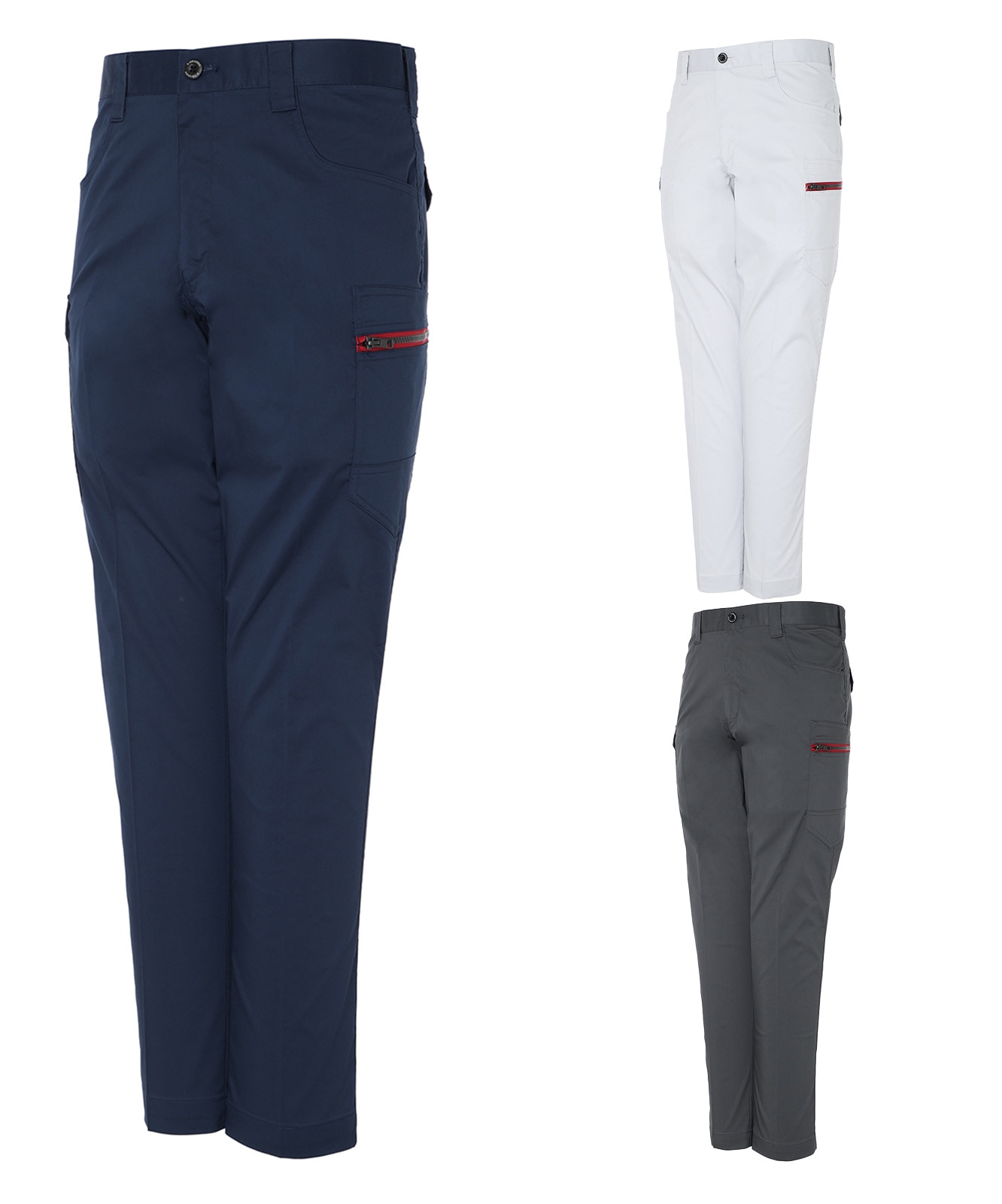 エコ製品制電ストレッチノータックカーゴパンツ※SLIM FIT※