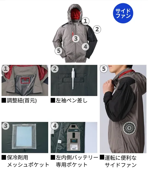 空調服(R)長袖ブルゾン 画像10