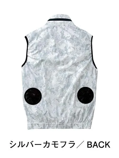空調服(R)ベスト＋14.4V瞬間冷却超大容量ターボハイパワーファン対応スターターキット（ファンチャコールグレー）※ケーブル差込口は円形 画像4