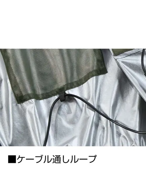 空調服(R)長袖ブルゾン＋25V超大風量連続モード搭載 スターターキット（ファンブルー） 画像21