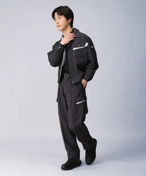 エコ製品制電ストレッチワンタックカーゴパンツ