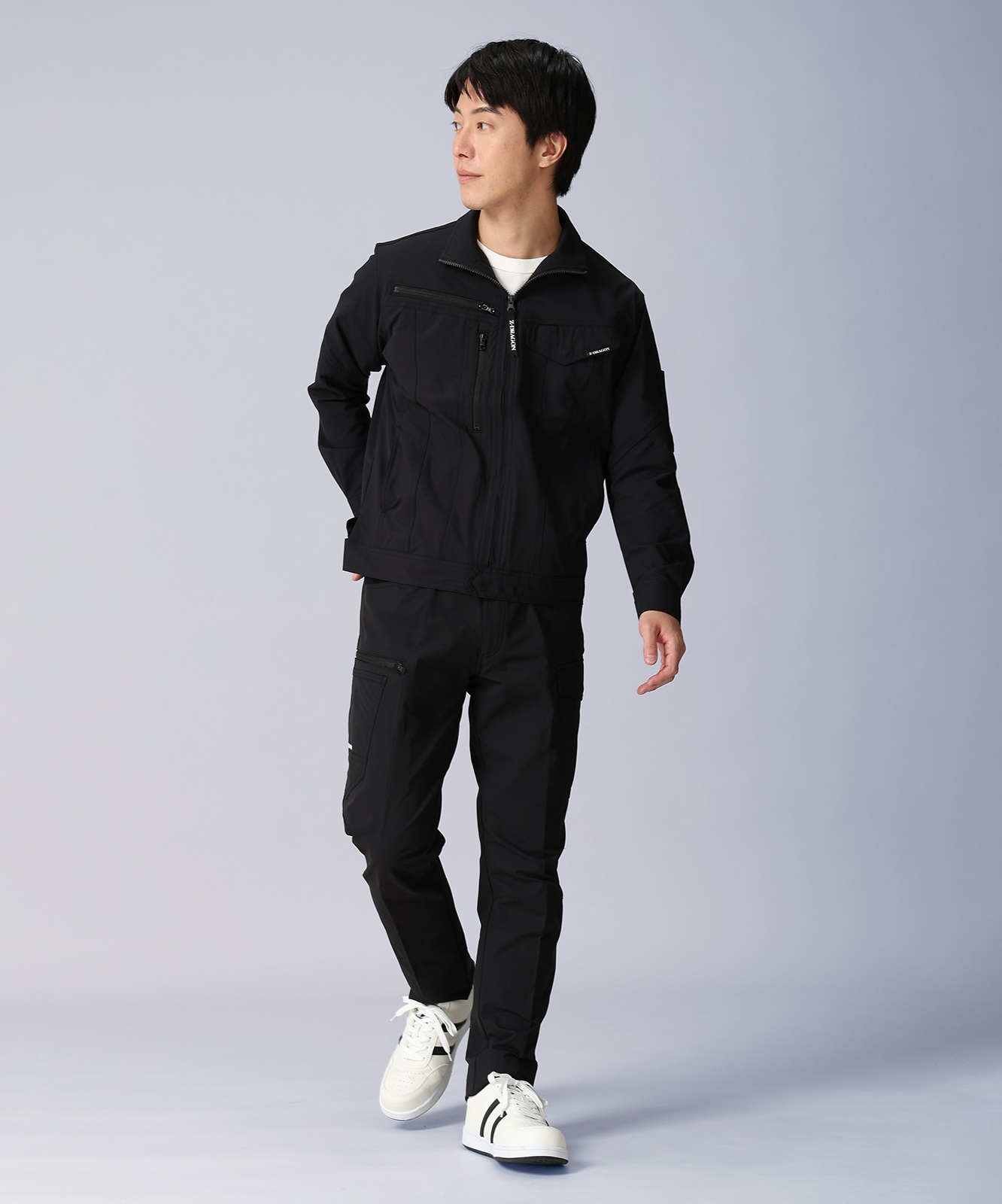 製品制電ストレッチ長袖ジャンパー※SLIM FIT※