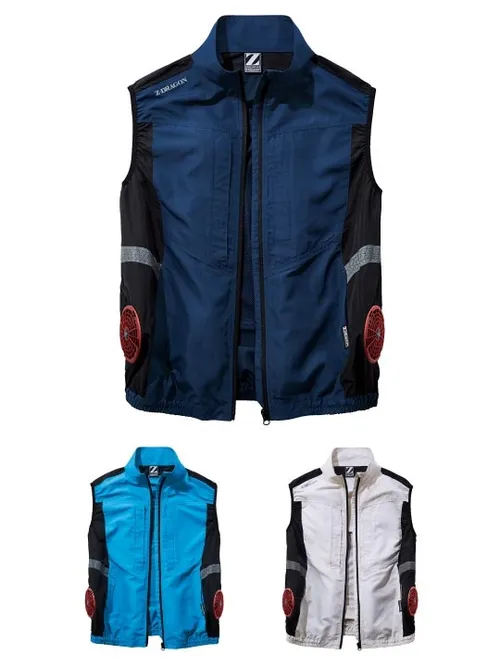 空調服(R) ベスト＋14.4V瞬間冷却超大容量ターボハイパワーファン対応スターターキット（ロングケーブル）（ファンブラック）※ケーブル差込口は円形 画像18