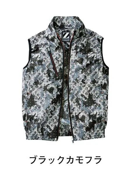 空調服(R)ベスト＋14.4V瞬間冷却超大容量ターボハイパワーファン対応スターターキット（ファンチャコールグレー）※ケーブル差込口は円形 画像6