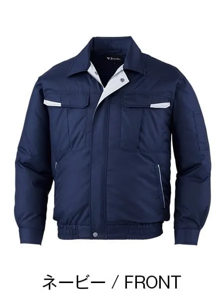 空調服(R)長袖ブルゾン＋14.4V瞬間冷却超大容量ターボハイパワーファン対応スターターキット（ファンチャコールグレー）※ケーブル差込口は円形 画像3