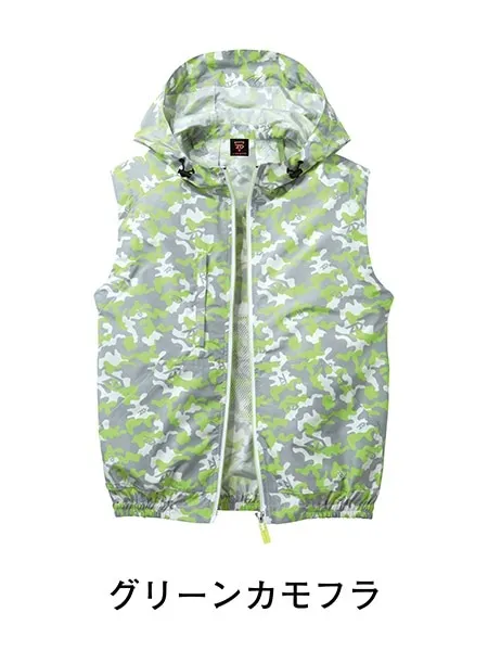 空調服(R)ベスト（フード付）＋25V超大風量連続モード搭載 スターターキット（ファンブラック） 画像7