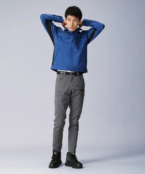 製品制電ストレッチ長袖ジャンパー※SLIM FIT※ 画像1