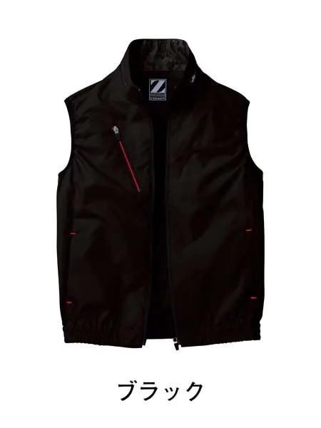 空調服(R)ベスト＋14.4V瞬間冷却超大容量ターボハイパワーファン対応スターターキット（ファンレッド）※ケーブル差込口は円形 画像9