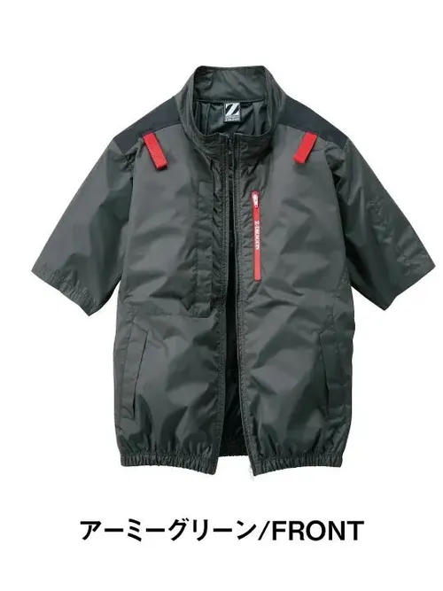 空調服(R)半袖ブルゾン＋25V超大風量連続モード搭載 スターターキット（ファンブルー） 画像3