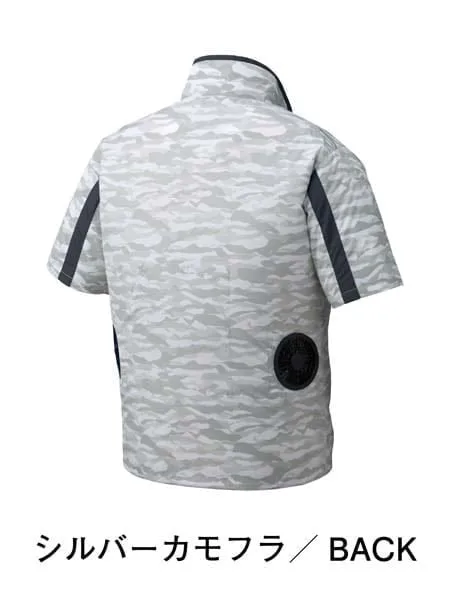 空調服(R)半袖ジャケット＋7.2V大容量パワーファン対応バッテリーセット＋パワーファンセット 画像4