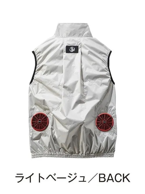 空調服(R) ベスト＋14.4V瞬間冷却超大容量ターボハイパワーファン対応スターターキット（ファンレッド）※ケーブル差込口は円形 画像4