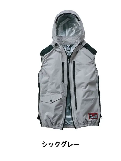 空調服(R)ベスト＋14.4V瞬間冷却超大容量ターボハイパワーファン対応スターターキット（ロングケーブル）（ファンブラック）※ケーブル差込口は円形 画像6