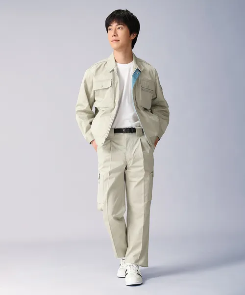 製品制電ワンタックカーゴパンツ 画像2