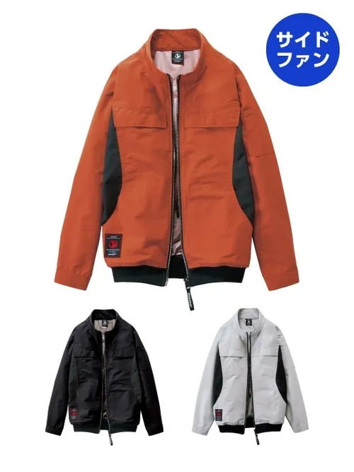 空調服(R)長袖ブルゾン＋25V超大風量連続モード搭載 スターターキット（ファンブラック） 画像2