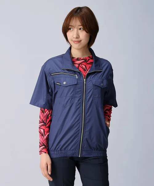 空調服(R)半袖ブルゾン＋14.4V瞬間冷却超大容量ターボハイパワーファン対応スターターキット（ファンブラック）＋インナー（ピンクカモフラ）付フルセット 画像2