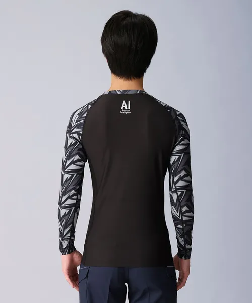 空調服(R)半袖ブルゾン＋14.4V瞬間冷却超大容量ターボハイパワーファン対応スターターキット（ファンブラック）＋インナー（ブラックカモフラ）付フルセット 画像9
