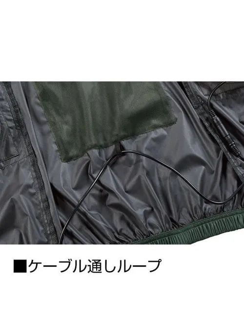 空調服(R)長袖ブルゾン＋25V超大風量連続モード搭載 スターターキット（ファンブルー） 画像18