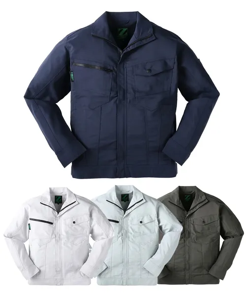 エコ製品制電ストレッチ長袖ジャンパー※SLIM FIT※